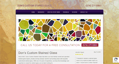 Desktop Screenshot of donscustomstainedglass.com