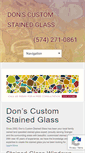 Mobile Screenshot of donscustomstainedglass.com