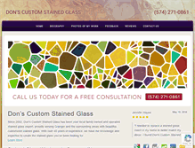 Tablet Screenshot of donscustomstainedglass.com